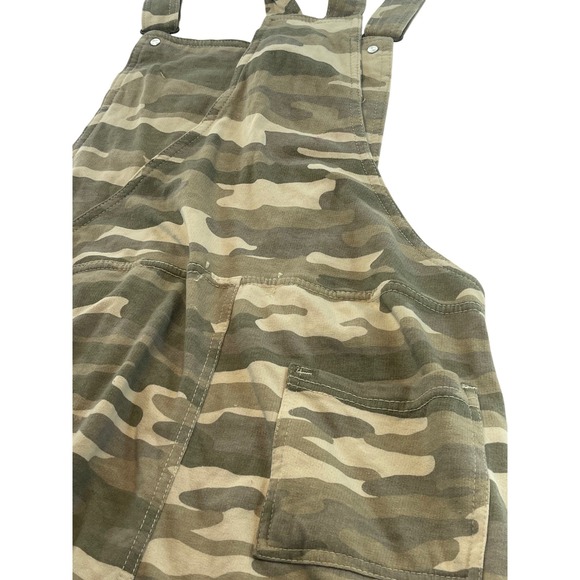 Womens Camouflage Overalls Utility L Jumpsuit Drawstring Casual Military Print - Picture 7 of 11